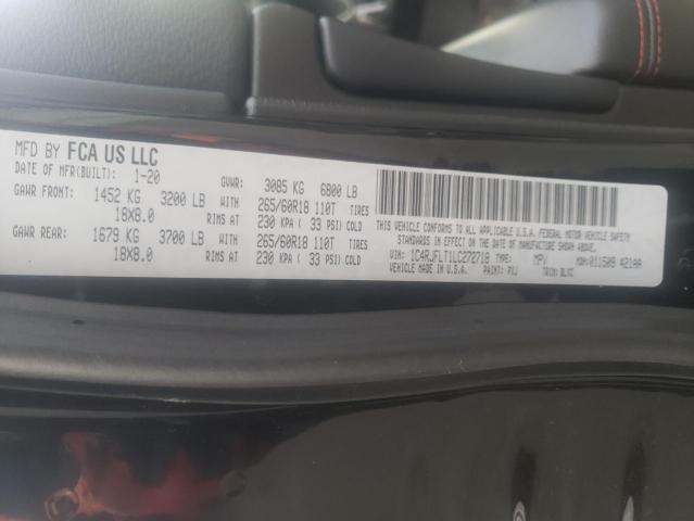 1C4RJFLT1LC272718 - 2020 JEEP GRAND CHER TRAILHAWK 黑色 照片 12