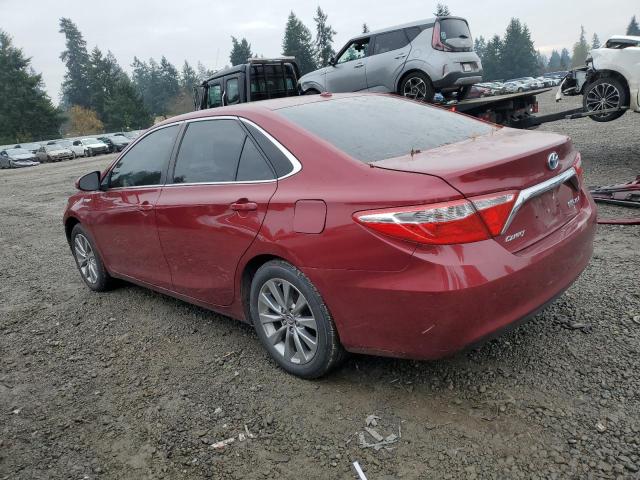 4T1BD1FK4GU187835 - 2016 TOYOTA CAMRY HYBRID RED photo 2