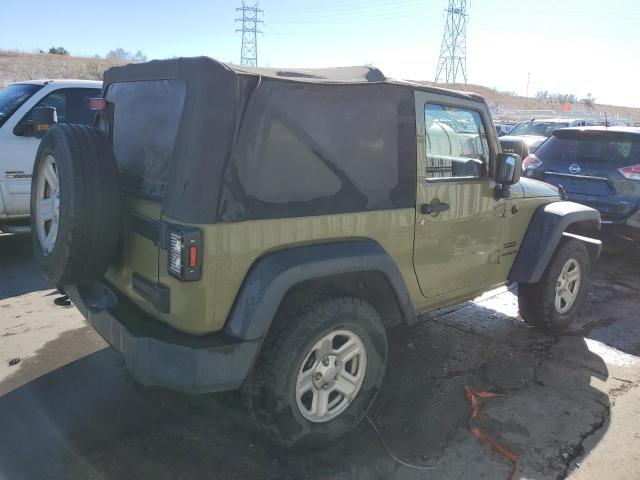 1C4AJWAG8DL630756 - 2013 JEEP WRANGLER SPORT GREEN photo 3