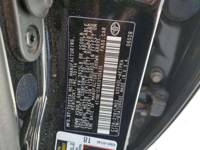 4T1BK1EB8EU135435 - 2014 TOYOTA AVALON BASE 黑色 照片 13