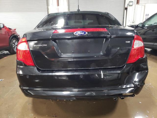 3FAHP0HAXCR414697 - 2012 FORD FUSION SE BLACK photo 6