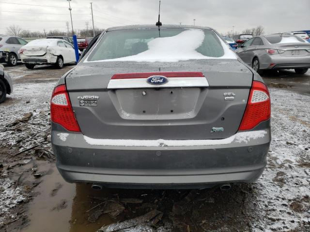 3FAHP0CG1AR323682 - 2010 FORD FUSION SEL GRAY photo 6