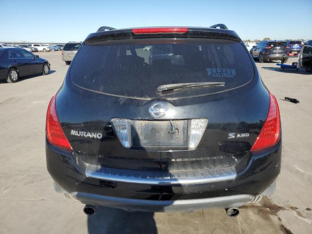 JN8AZ08W57W603721 - 2007 NISSAN MURANO SL BLACK photo 6