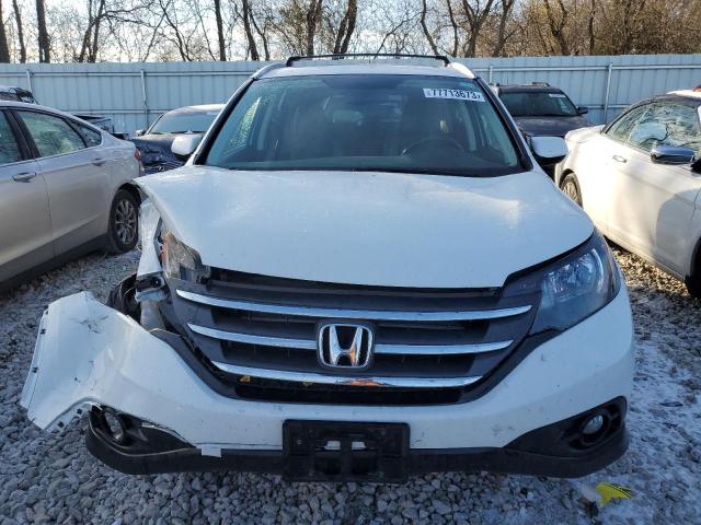 5J6RM4H71EL004210 - 2014 HONDA CR-V EXL WHITE photo 5