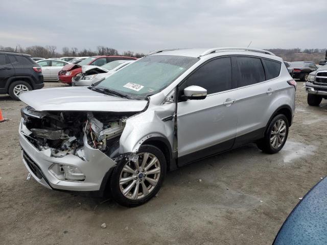 1FMCU0JDXHUD75154 - 2017 FORD ESCAPE TITANIUM SILVER photo 1