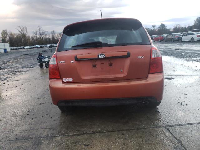 KNAFE161285012552 - 2008 KIA SPECTRA5 5 SX ORANGE photo 6