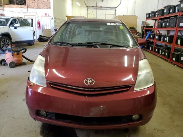 JTDKB20U940099313 - 2004 TOYOTA PRIUS RED photo 5