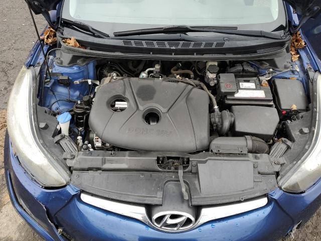 5NPDH4AE2GH707254 - 2016 HYUNDAI ELANTRA SE BLUE photo 11