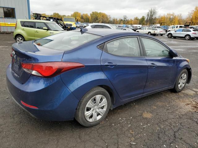 5NPDH4AE2GH707254 - 2016 HYUNDAI ELANTRA SE BLUE photo 3