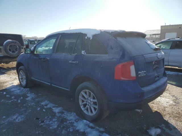 2FMDK3GC4DBC70314 - 2013 FORD EDGE SE BLUE photo 2