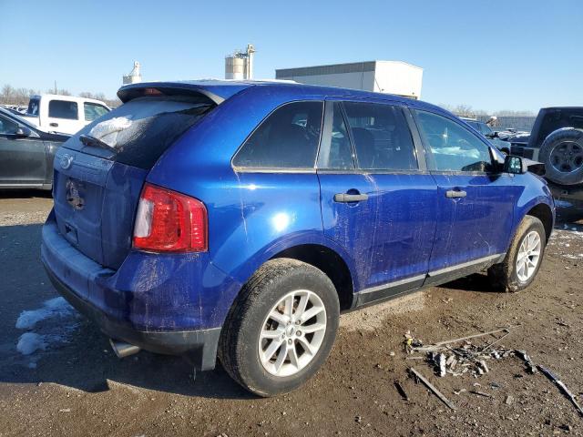 2FMDK3GC4DBC70314 - 2013 FORD EDGE SE BLUE photo 3