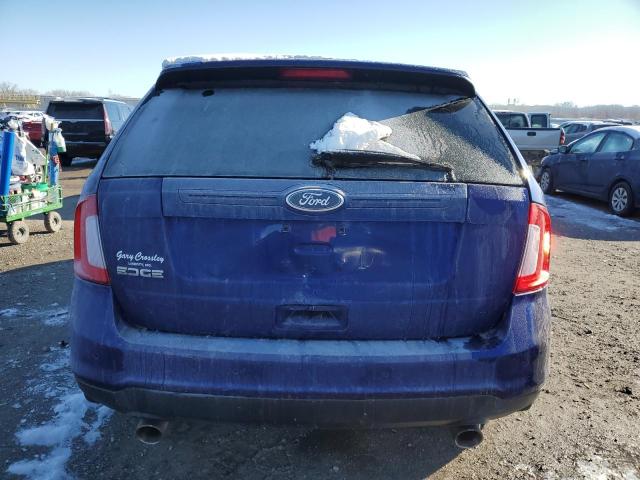 2FMDK3GC4DBC70314 - 2013 FORD EDGE SE BLUE photo 6