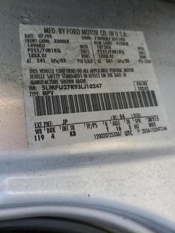 5LMFU27R93LJ10247 - 2003 LINCOLN NAVIGATOR ვერცხლისფერი ფოტო 13