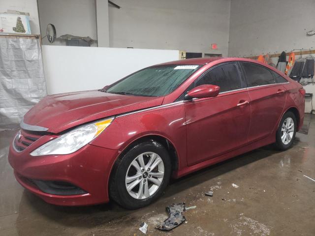 5NPEB4AC2EH896926 - 2014 HYUNDAI SONATA GLS RED photo 1