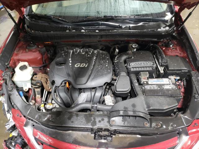 5NPEB4AC2EH896926 - 2014 HYUNDAI SONATA GLS RED photo 11