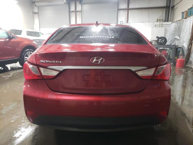 5NPEB4AC2EH896926 - 2014 HYUNDAI SONATA GLS RED photo 6