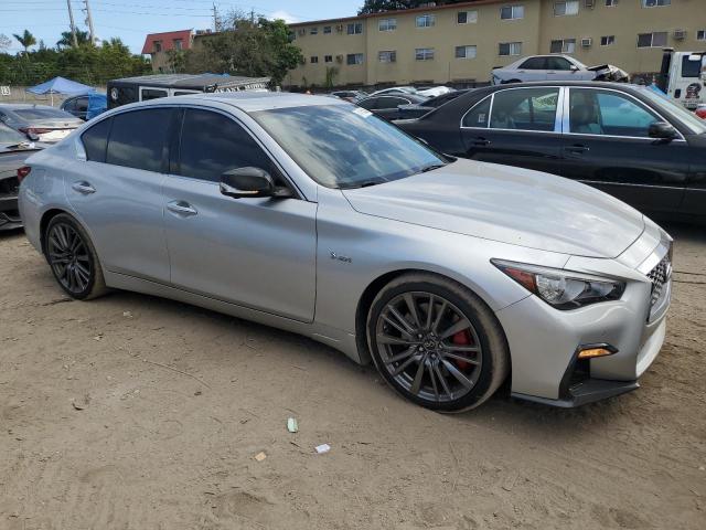 JN1FV7AP4KM760348 - 2019 INFINITI Q50 RED SPORT 400 SILVER photo 4