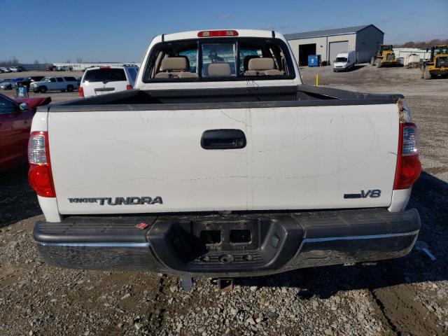 5TBRT34186S476952 - 2006 TOYOTA TUNDRA ACCESS CAB SR5 WHITE photo 6
