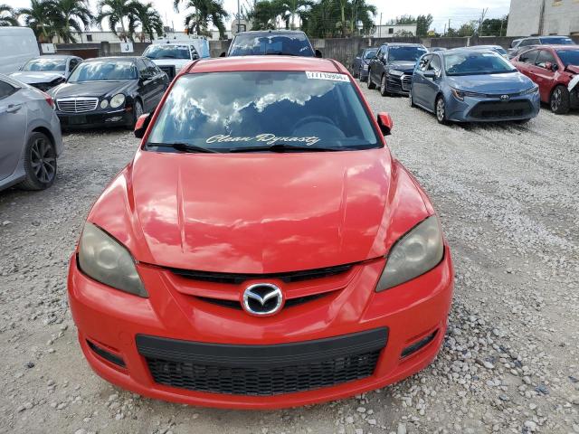 JM1BK34L081854436 - 2008 MAZDA SPEED 3 RED photo 5