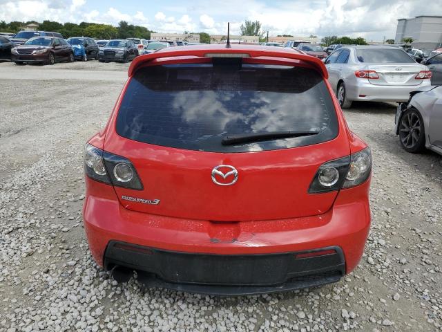 JM1BK34L081854436 - 2008 MAZDA SPEED 3 RED photo 6