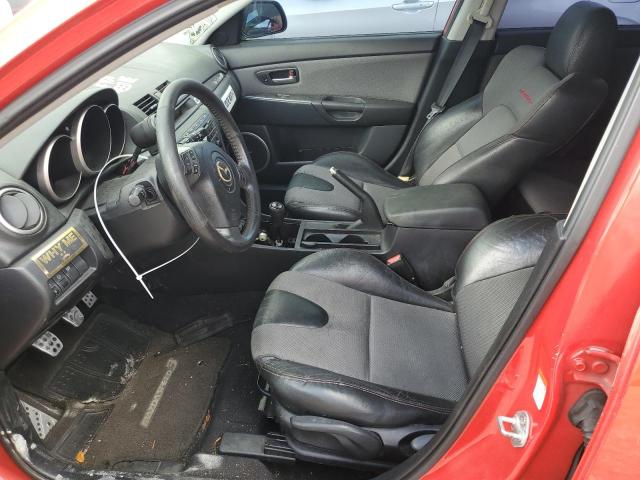 JM1BK34L081854436 - 2008 MAZDA SPEED 3 RED photo 7