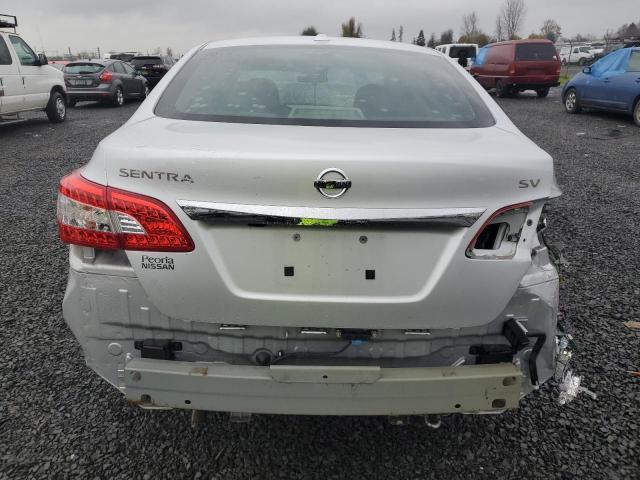 3N1AB7AP3FL675522 - 2015 NISSAN SENTRA S SILVER photo 6