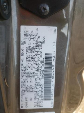 5TFUX4EN5EX024513 - 2014 TOYOTA TACOMA ACCESS CAB ნაცრისფერი ფოტო 12