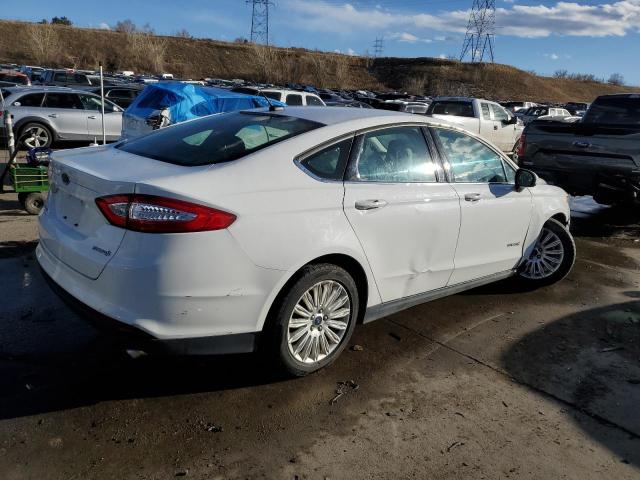 3FA6P0UU4ER329459 - 2014 FORD FUSION S HYBRID WHITE photo 3