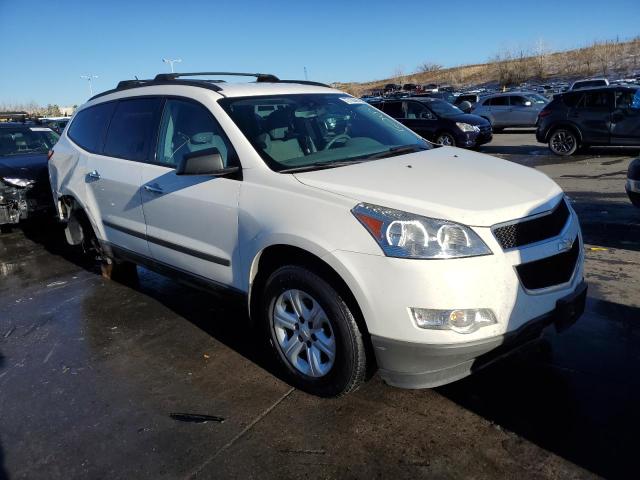 1GNKRFED4CJ282355 - 2012 CHEVROLET TRAVERSE LS WHITE photo 4