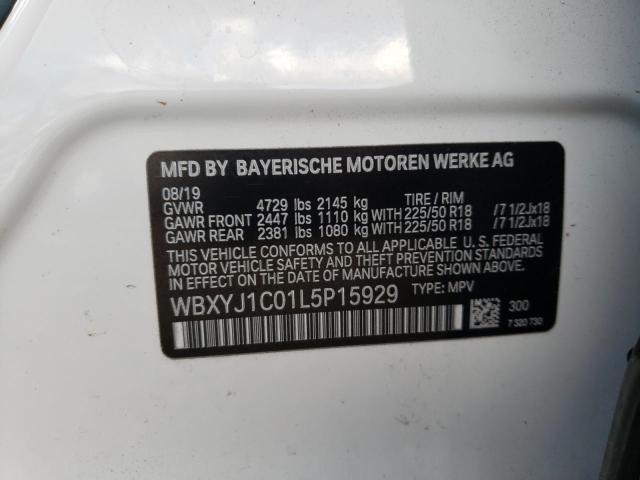 WBXYJ1C01L5P15929 - 2020 BMW X2 XDRIVE28I WHITE photo 13