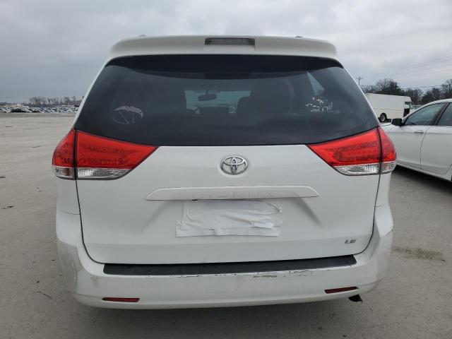 5TDKK3DC9DS349704 - 2013 TOYOTA SIENNA LE WHITE photo 6