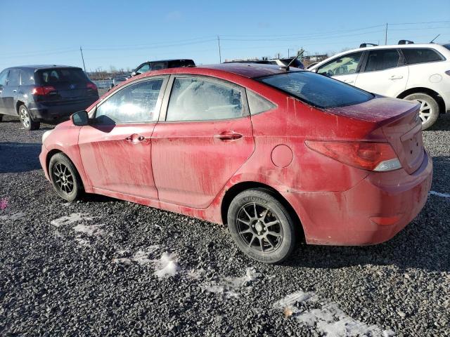 KMHCT4AE7DU519045 - 2013 HYUNDAI ACCENT GLS RED photo 2