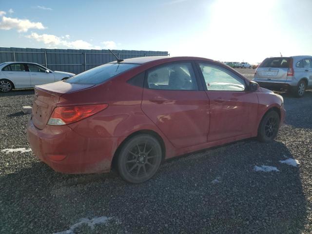 KMHCT4AE7DU519045 - 2013 HYUNDAI ACCENT GLS RED photo 3