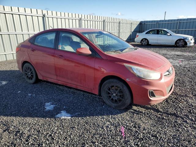 KMHCT4AE7DU519045 - 2013 HYUNDAI ACCENT GLS RED photo 4