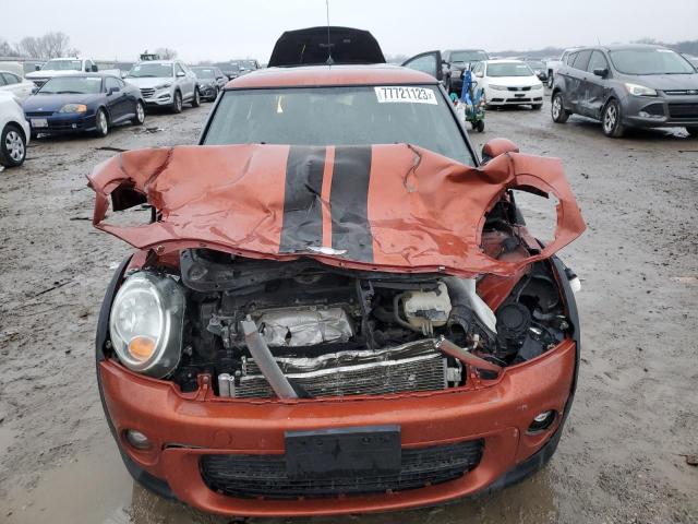 WMWSU3C55CT543219 - 2012 MINI COOPER ORANGE photo 5