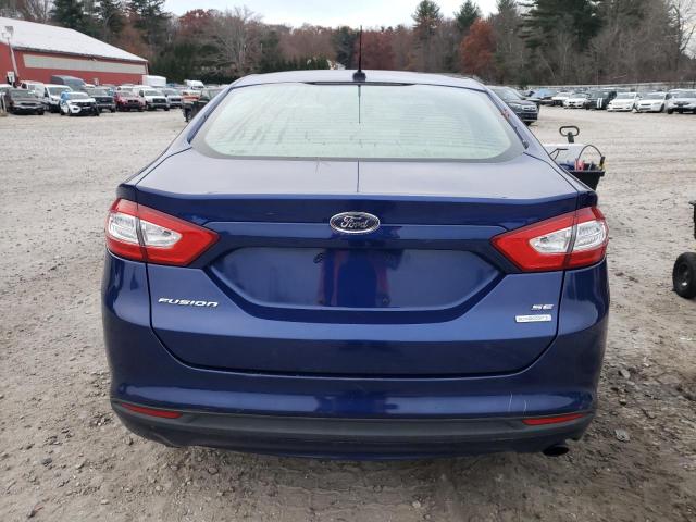 1FA6P0HD7E5385344 - 2014 FORD FUSION SE BLUE photo 6