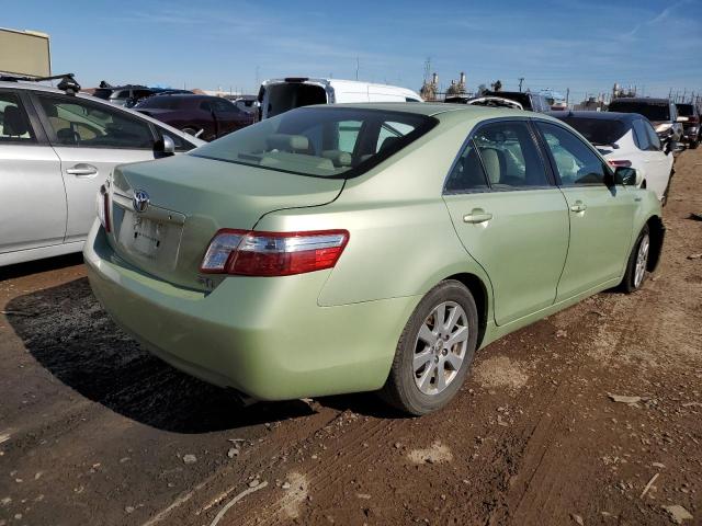 JTNBB46K673040445 - 2007 TOYOTA CAMRY HYBRID GREEN photo 3