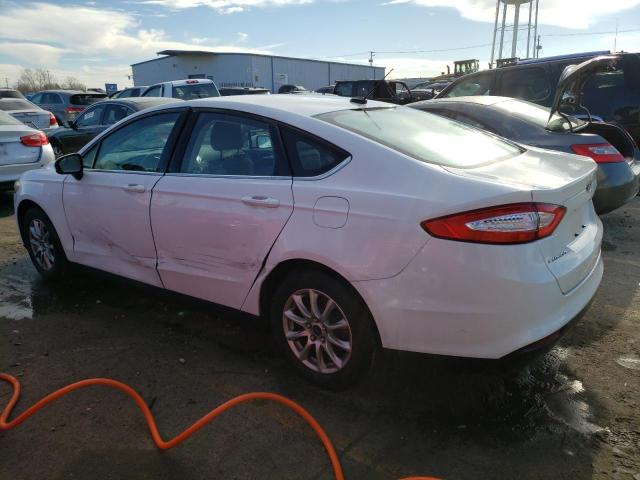 1FA6P0G7XF5127736 - 2015 FORD FUSION S WHITE photo 2