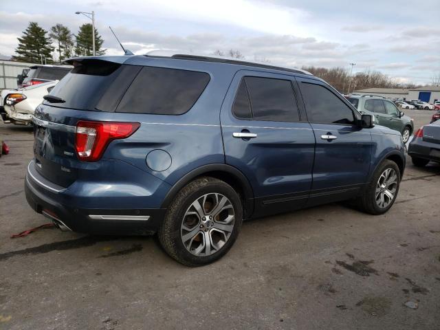 1FM5K8HT6JGC64809 - 2018 FORD EXPLORER PLATINUM BLUE photo 3