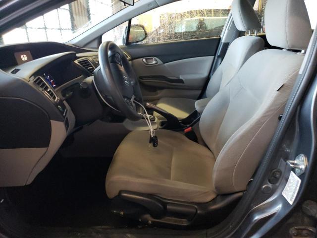 2HGFB2F57DH573869 - 2013 HONDA CIVIC LX GRAY photo 7