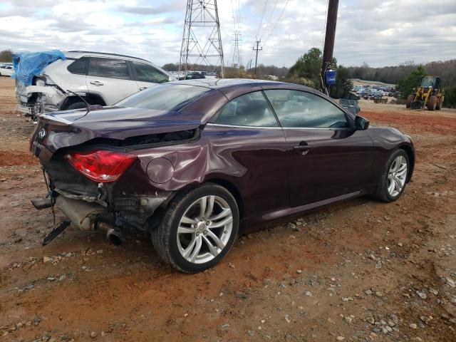 JNKCV66E29M725236 - 2009 INFINITI G37 BASE MAROON photo 3