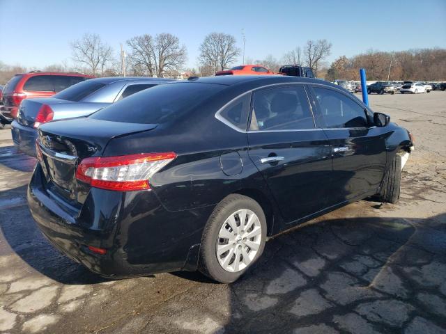 3N1AB7AP7FY314846 - 2015 NISSAN SENTRA S BLACK photo 3