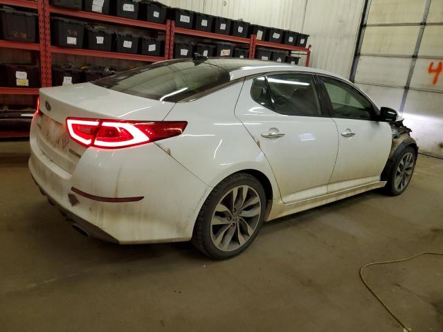 5XXGR4A60EG324862 - 2014 KIA OPTIMA SX WHITE photo 3