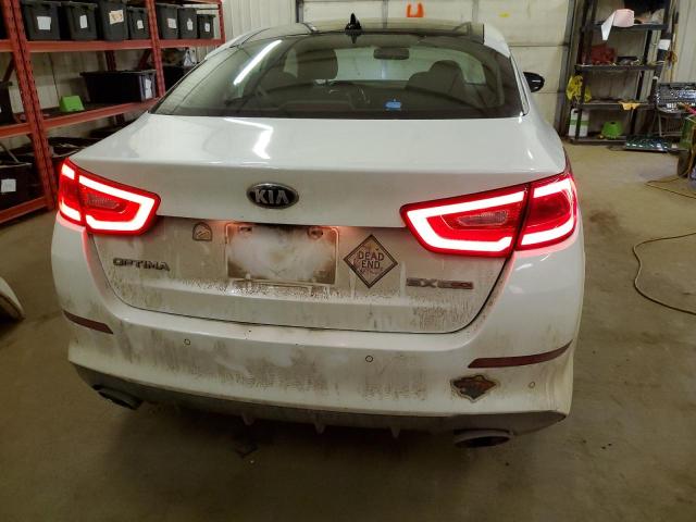 5XXGR4A60EG324862 - 2014 KIA OPTIMA SX WHITE photo 6