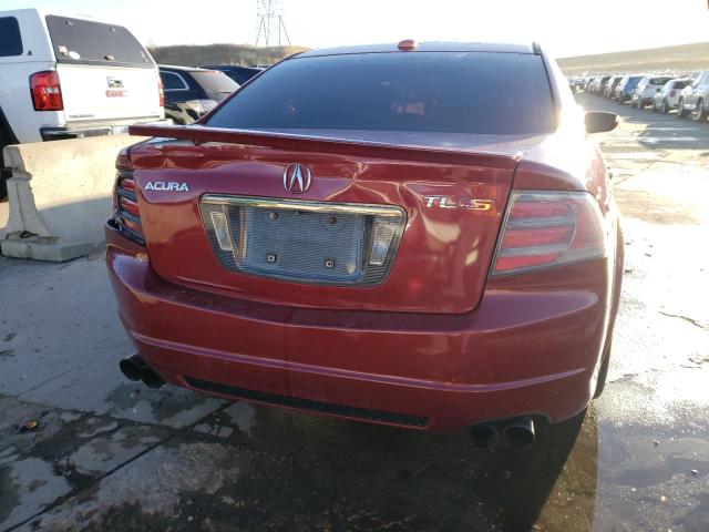 19UUA76557A005758 - 2007 ACURA TL TYPE S RED photo 6