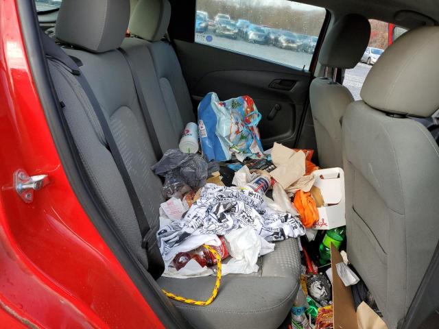 1G1JA6SH6F4140782 - 2015 CHEVROLET SONIC LS RED photo 10