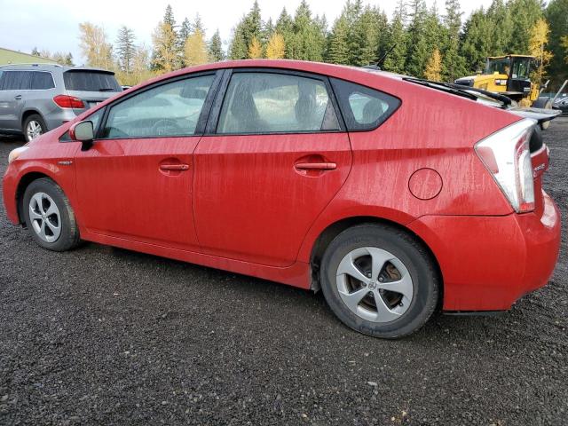 JTDKN3DU9D5682412 - 2013 TOYOTA PRIUS RED photo 2