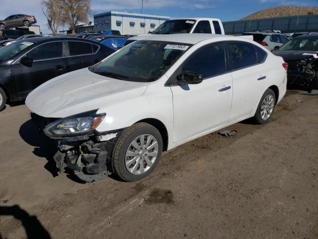 3N1AB7AP5HY403978 - 2017 NISSAN SENTRA S WHITE photo 1