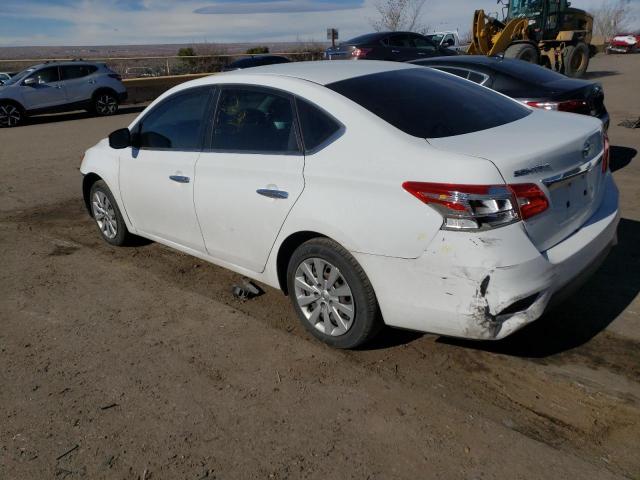 3N1AB7AP5HY403978 - 2017 NISSAN SENTRA S WHITE photo 2