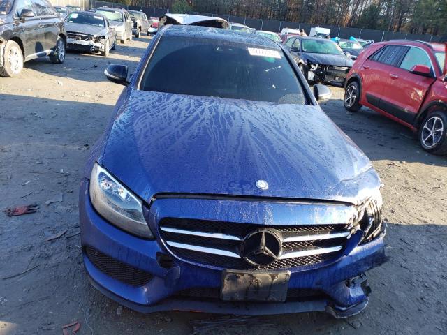 55SWF4KB8HU197736 - 2017 MERCEDES-BENZ C 300 4MATIC BLUE photo 5